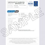 UKAS Certificate of Calibration